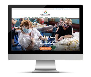 Kaz - Design. Brand. Web. are proud to have designed the website for Interlock Trust