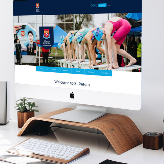 Kaz - Design. Brand. Web. have designed a website for St Peter's Swimming Club including members only area