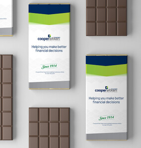 branded chocolate designed by Kaz