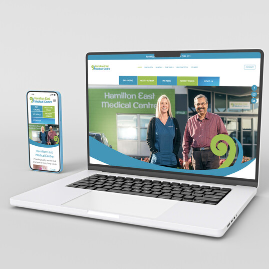 Kaz - Design. Brand. Web. can design medical websites like Hamilton East Medical Centre