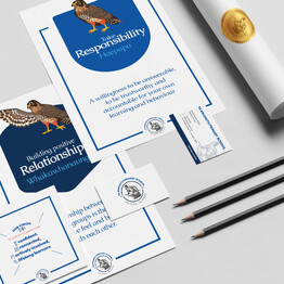 Kaz - Design. Brand. Web. can design business cards and merchandise for your brand.