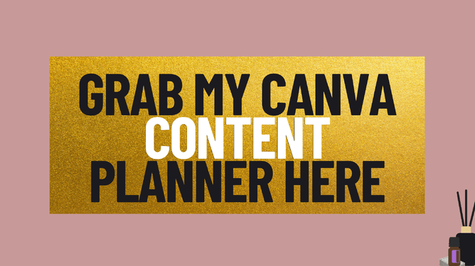 Canva Content Planner - with a link to purchase it.