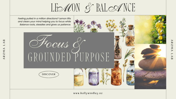 Lemon and Balance Essential Oil Focus and Ground With Purpose