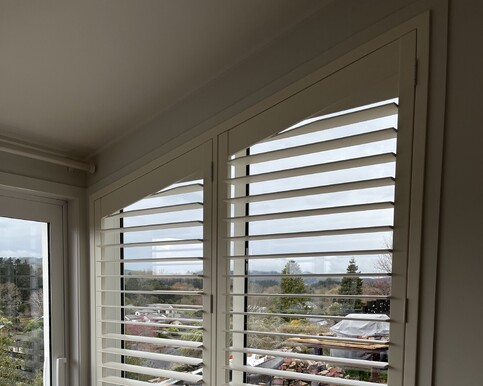 Custom made Angled Shutters