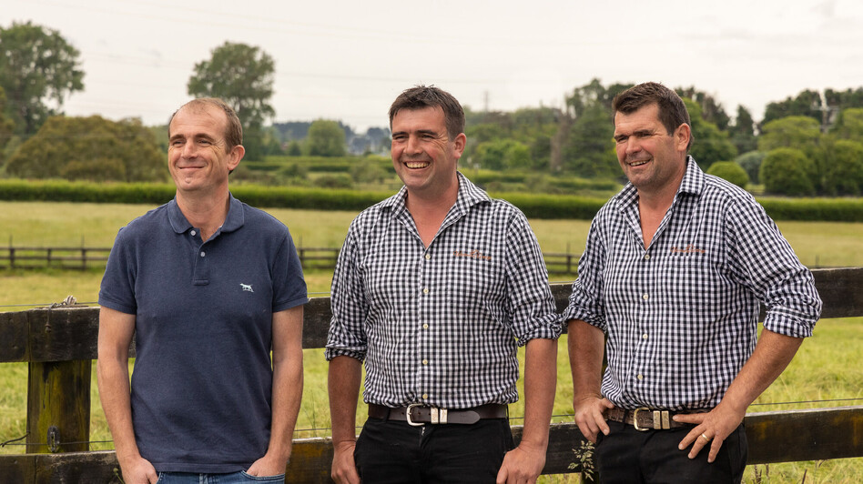 Pictured left to right: Leigh, Dean and Sean Hawkins