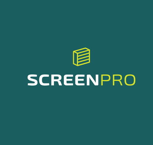 ScreenPro logo design for outdoor screening and building products