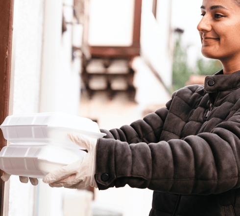 Hot meal, ready to eat