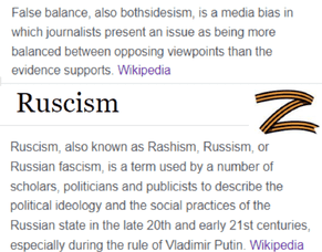 Bothsidesism and Ruscism