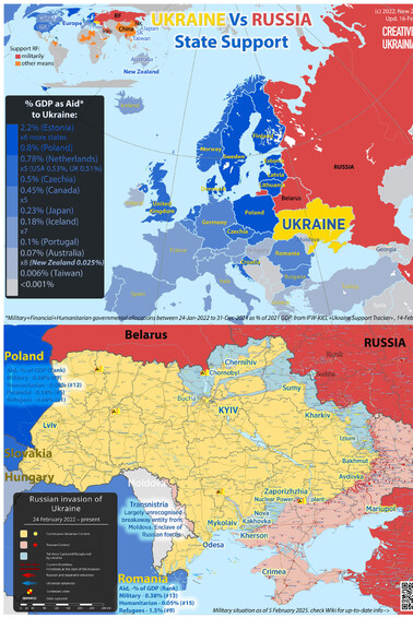 The map of Ukraine, Europe, and World