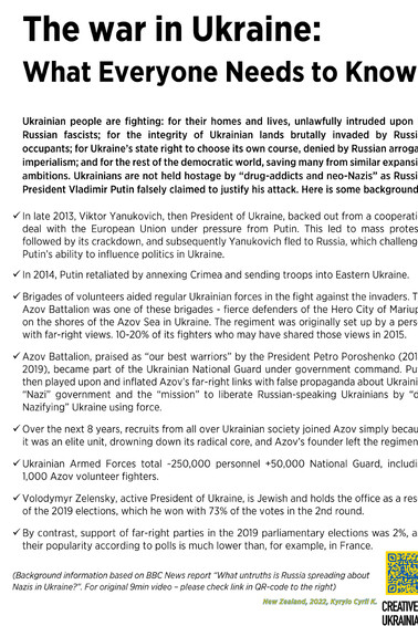 There is no Nazis in Ukraine's government. Azov is not a 'Nazi' regiment. Popularity of far-right in Ukraine is far less than in many other countries globally (below 2%).