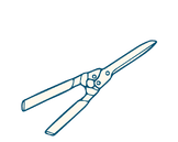 graphic of hedge clippers