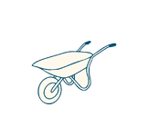 graphic of a wheel barrow