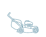 graphic of a lawn mower