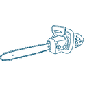 graphic of a chainsaw