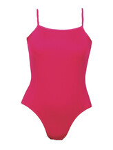 Spaghetti Strap Ballet leotard Plain Raspberry 