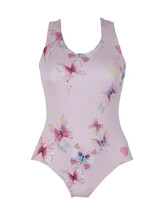 Ballet Sleeveless leotard with butterflies and back X-Shape
