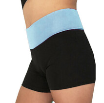 Foldover Hotpants - RRP $31.99-BLACK/BLUE- - - - - - - - - - - - - - -ADD TO CART >