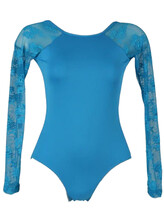 Cap Sleeve Ballet leotard with shoulder lace Red