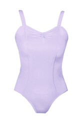 Ballet Leotard with wide straps and gathered neckline in black