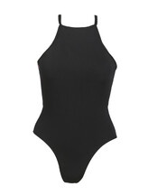 Sleeveless Strap Ballet leotard Plain Black