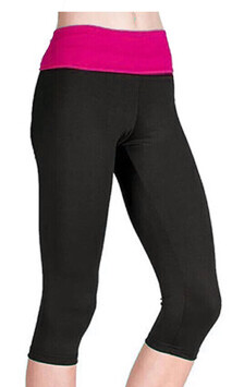 Balance 3/4 Leggings - PRICE $45.99-BLACK/RASPBERRY- - - - - - - - - - - - ADD TO CART >