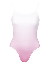 Spaghetti Strapless Ballet leotard with U-Neck scoop Light Pink