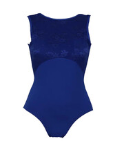 Sleeveless Ballet leotard with Front lace Port