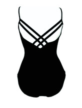 Strapless Ballet leotard with X-back Pink