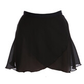 Pull On Wrap Skirt - PRICE $26.99- BLACK CHIFFON- - - - - - - - - - - - - - -ADD TO CART >