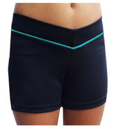Dance Shorts - PRICE $29.99-BLACK/TURQUOISE- - - - - - - - - - - - - - -ADD TO CART >