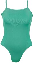 Spaghetti Strap Ballet leotard plain Green 