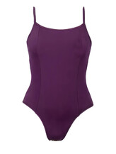 Spaghetti Strap Ballet Leotard plain Mulberry 