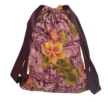 Hibiscus Drawstring Bag - PRICE $29.99- - - - - - - - - - ADD TO CART >