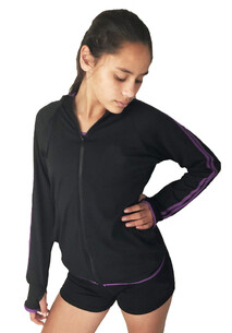 Casualwear Jacket - RRP $68.99-BLACK/PURPLE- - - - - - - - - - - - ADD TO CART >