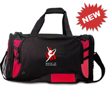 Red & Black Sports Bag - PERSONALISE YOURS-Price $69.99- - - - - - - - - - - - -ADD TO CART >