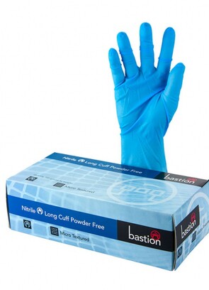 Nitrile Gloves LONG 300mm Cuff Powder Free | The Restoration Group