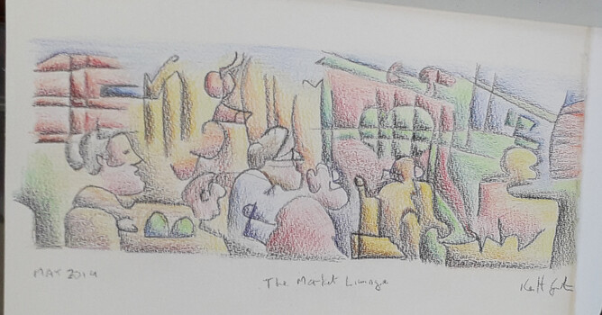 Drawing for The Market, Limoges