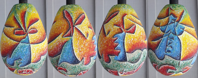 Don Quixote - from a drawing of the wind turbines at Makara.