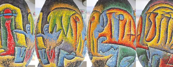 Catacombs - Ready to blow. Image showing 4 views of the same piece