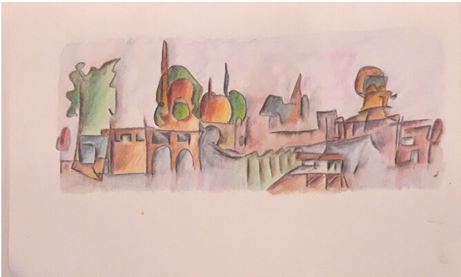 Great Gates of Kiev - Watercolour sketch