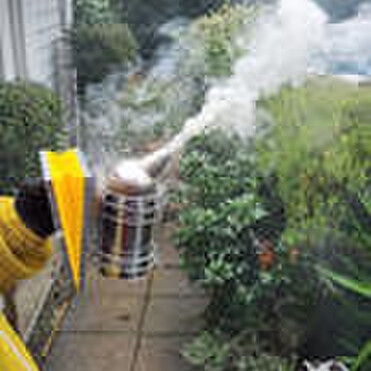 Smoker in use