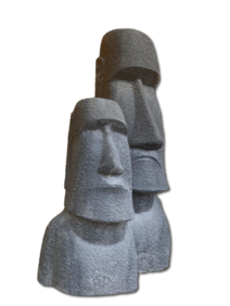 Garden Statue - Easter Island Head Easter (3 smaller sizes)