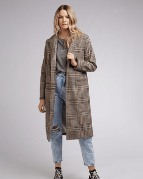 ALL ABOUT EVE Drew Checked Coat