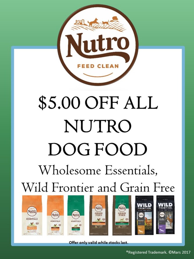 Nutro dog 2024 food coupons 2019