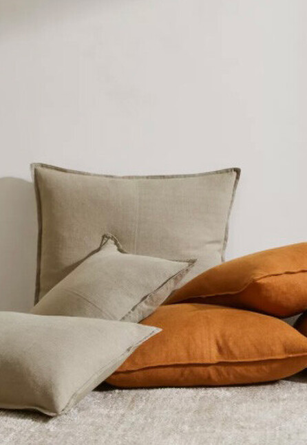 Image of Como linen cushions. Buy online via Julia Empson Interior Design & Styling. Ohaupo, Waikato. New Zealand.