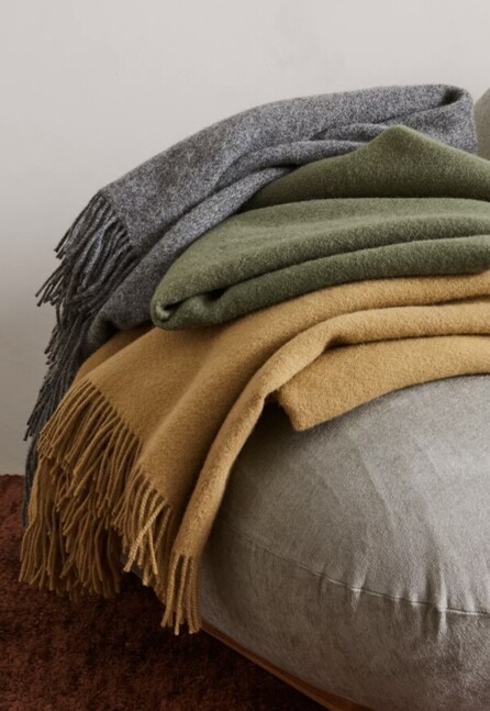 Image of Nevis 100% lambswool throws. Buy online via Julia Empson Interior Design & Styling. Ohaupo, Waikato. New Zealand.