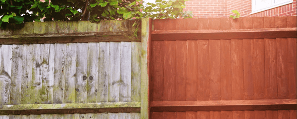 wooden fences need repainting or restaining regularly