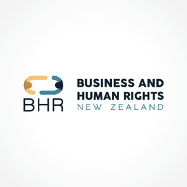 Business and Human Rights New Zealand (BHR) logo design
