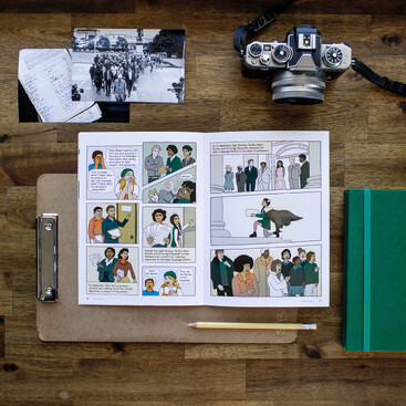 Illustration for Māori language graphic novel designed in conjuction with the Ministry of Education and Long White Cloud