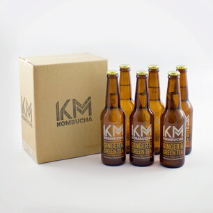 Studio photography of bottle for kombucha brand